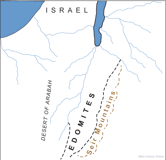 Map of the Territory of the Edomites